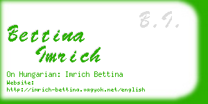 bettina imrich business card